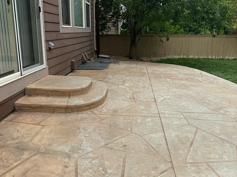 Concrete patio