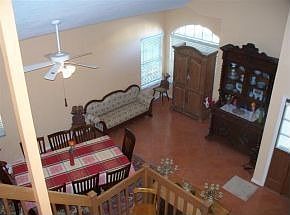 Living room, view from upstairs