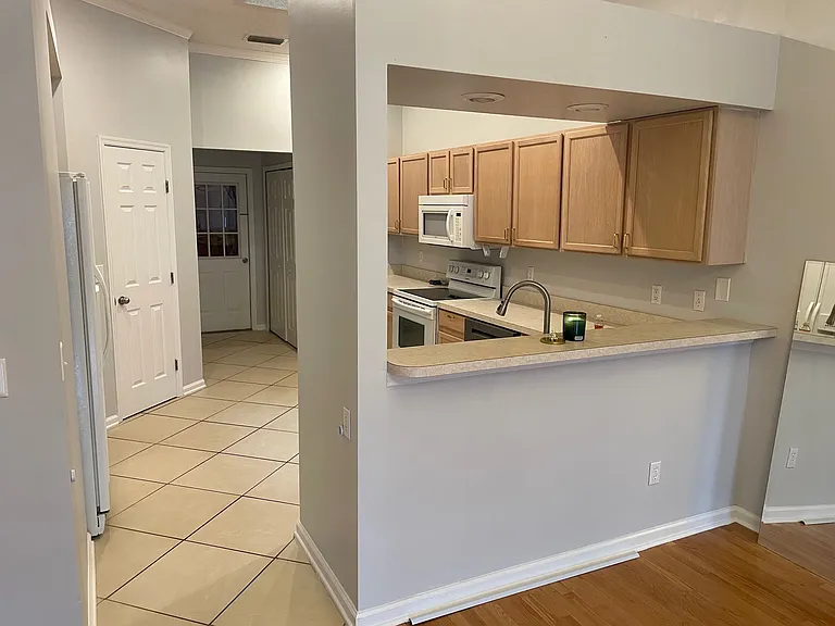 View of Kitchen from Living Room
