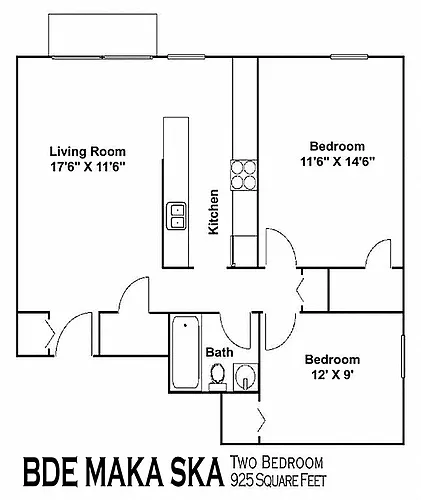 Floor plan Bde Maka Ska-BP
