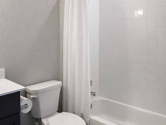 Shared restroom with one more person.