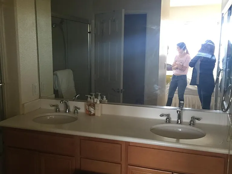 Master bath with double sink