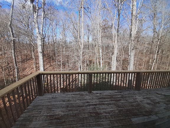 2 story deck backyard nature