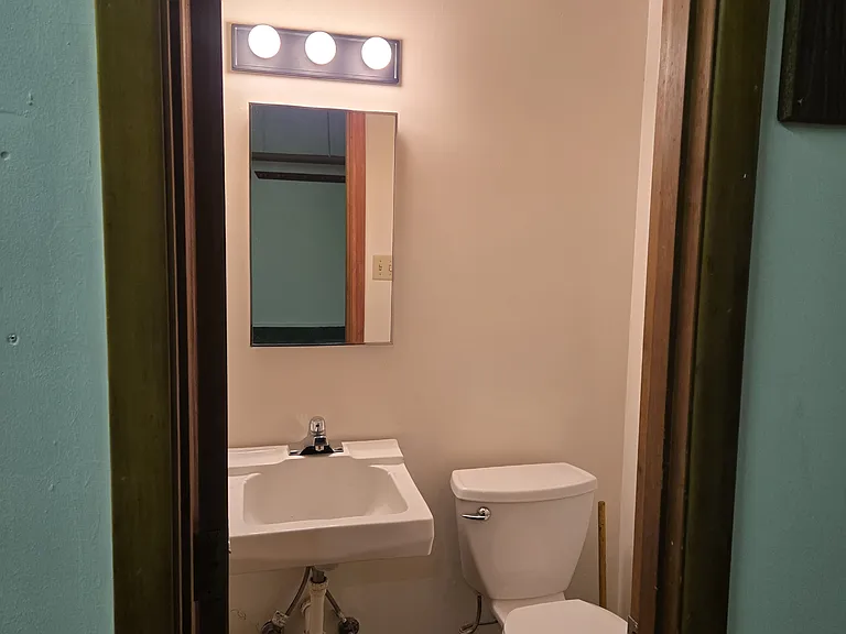 Garage half bath