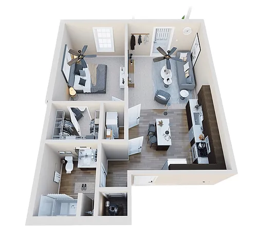 Floor plan The Frankfort | 1C