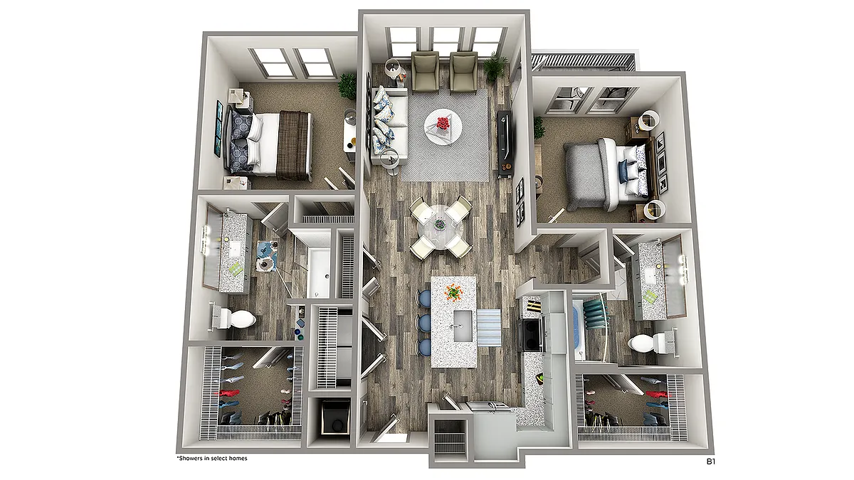 Floor plan B1