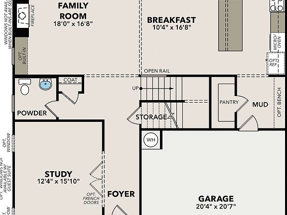 The Hickory Main Floor Plan