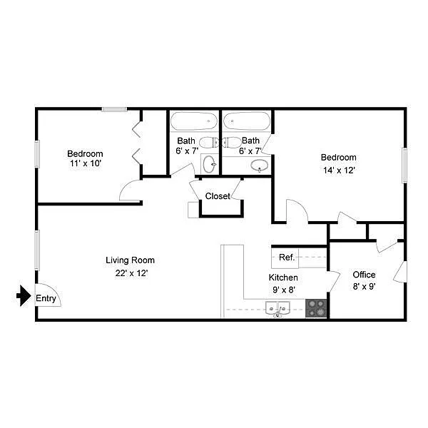 Floor plan D