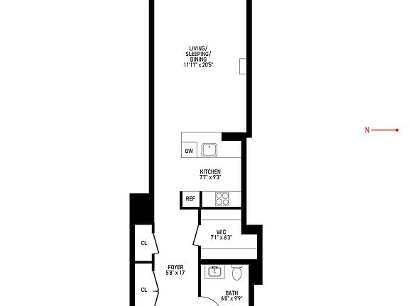 2nd image of 1 Wall St APT 619