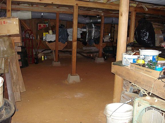 Lots of storage under the house.