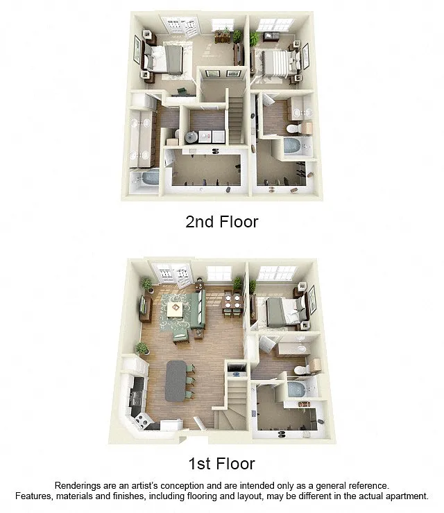 Floor plan C5 3 Bedroom 3 Bath