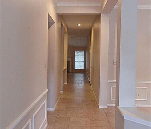 View From Front Door to Rear of Home