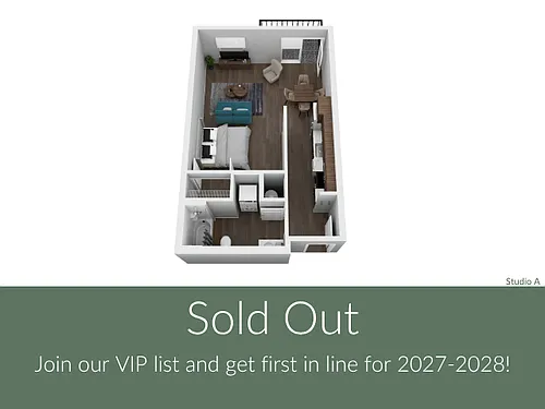 Floor plan Studio A