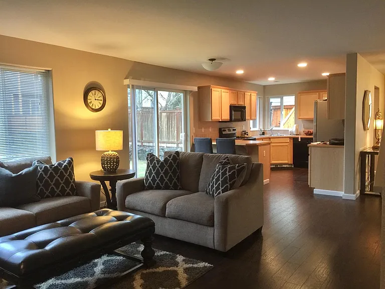 Open Concept living room and kitchen