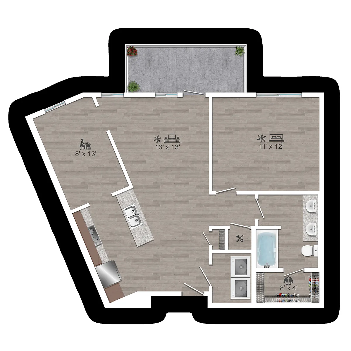 Floor plan 1 H