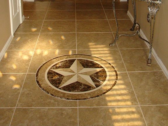 Custom travertine tile