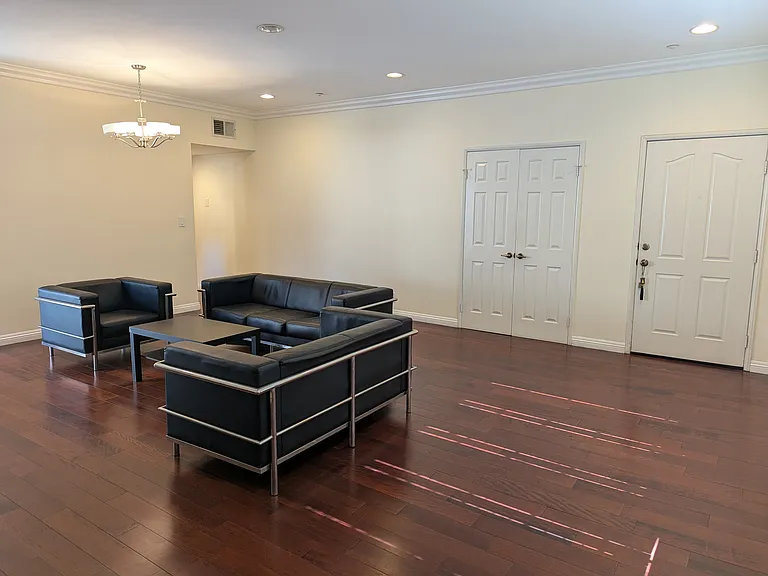 Partially furnished living room