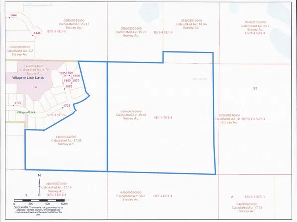 2 parcels Wilderness Hills, Luck, WI 54840