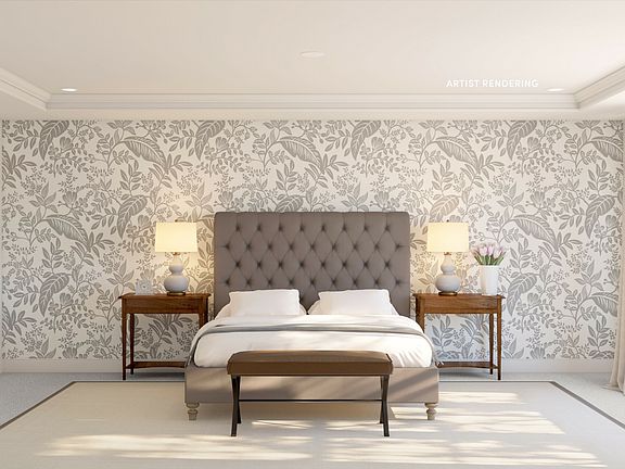 Primary suite with tray ceiling