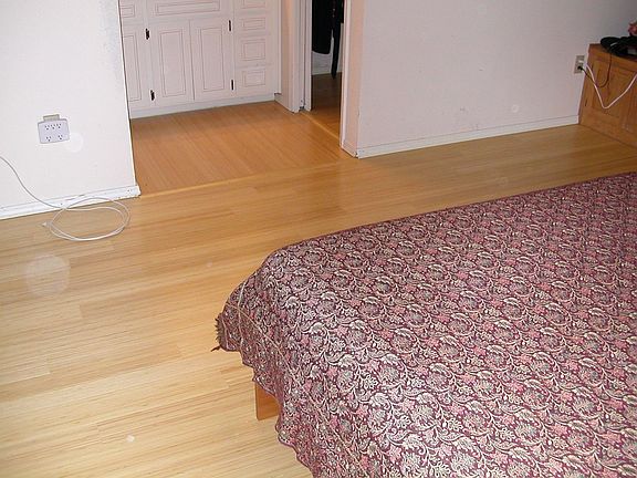 Bamboo floor in Master Suite