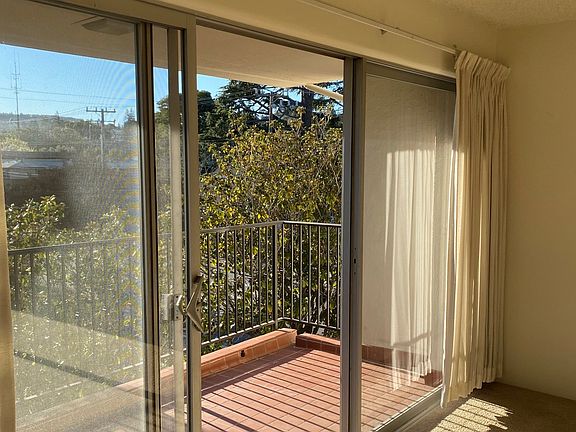 Large balcony off of living room.
