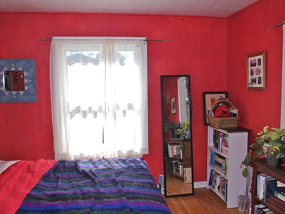 Red bedroom