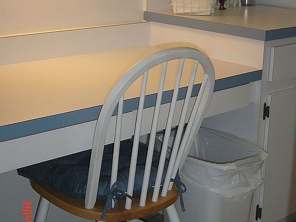 Built in Desk in Kitchen