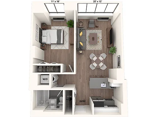 Floor plan A1-PH21-691sq