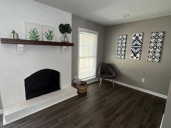 fireplace and additional sitting area