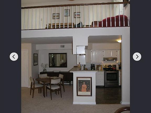 Loft above kitchen and dining area