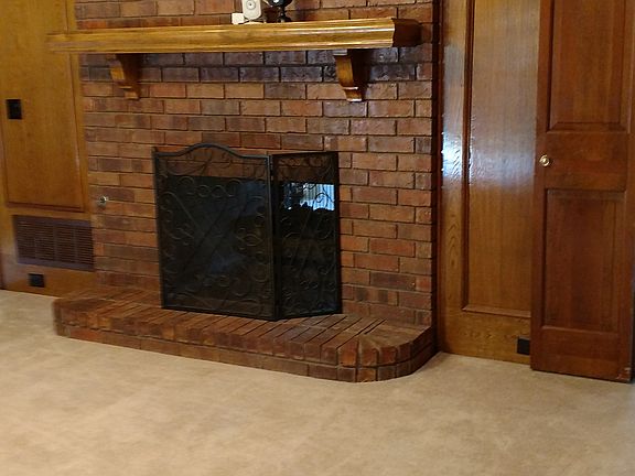 See thru fireplace