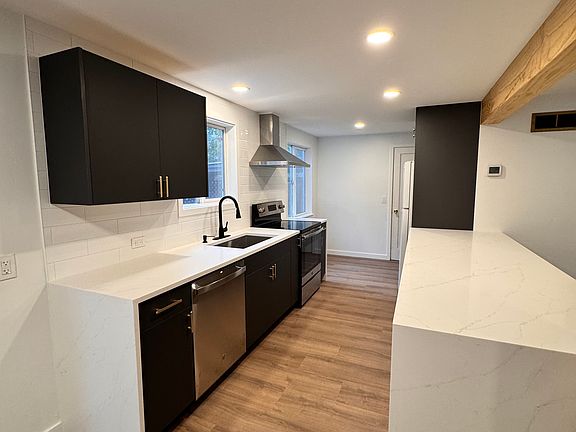 New quartz countertops & cabinets