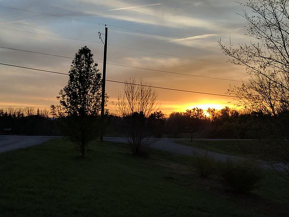 sunset from front porch