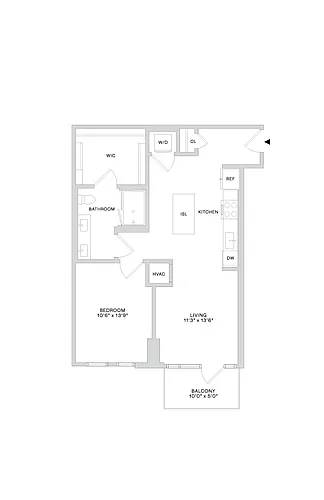 Floor plan B62 1X1