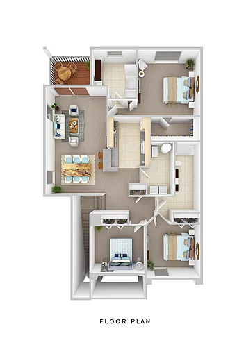 Floor plan Aspen Two Apartment