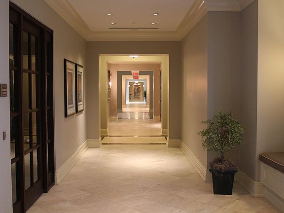 hallway leading to elevators