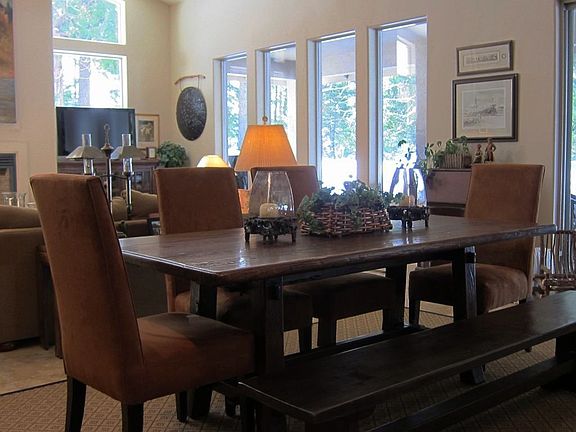 Spacious dining area