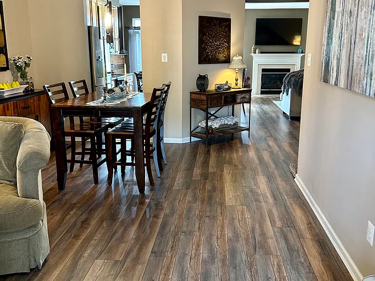 Entry with front sitting room and dining room