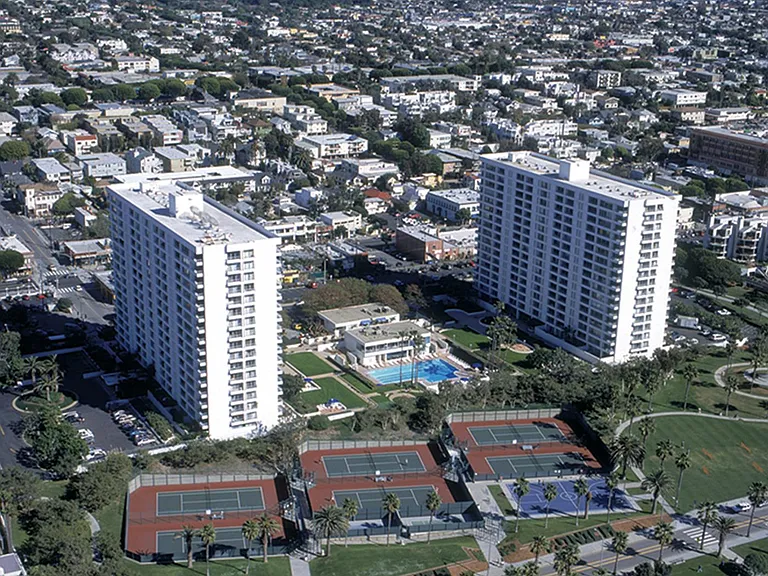 Iconic Santa Monica high rise towers