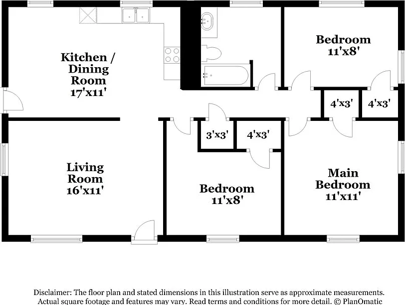 3 bed, 1.0 bath, 984 sqft, $1,900 — Photo 2