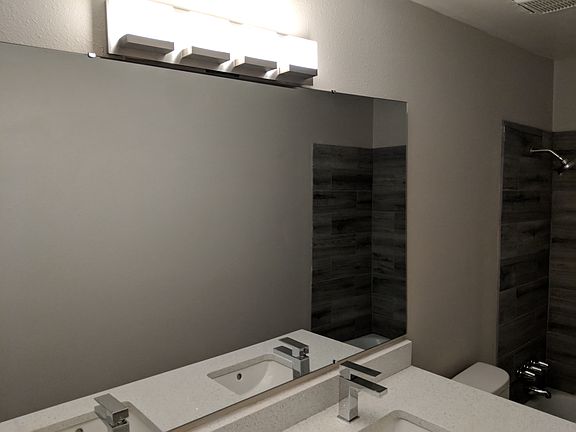 Upstairs double sink