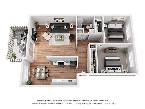 Floor plan 2X1 B