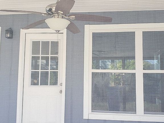 Screened back porch
