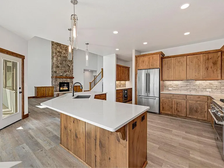 Kitchen with breakfast bar and plenty of storage