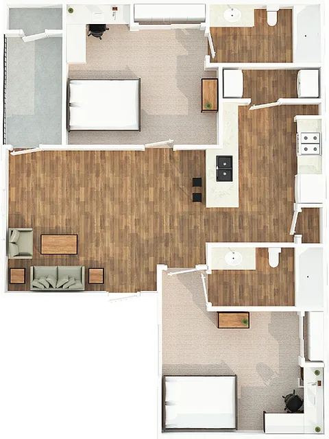 Floor plan 2X2