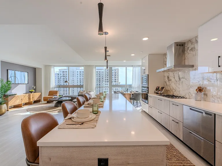 Model Home Kitchen and Dining Room Gables Riverwalk