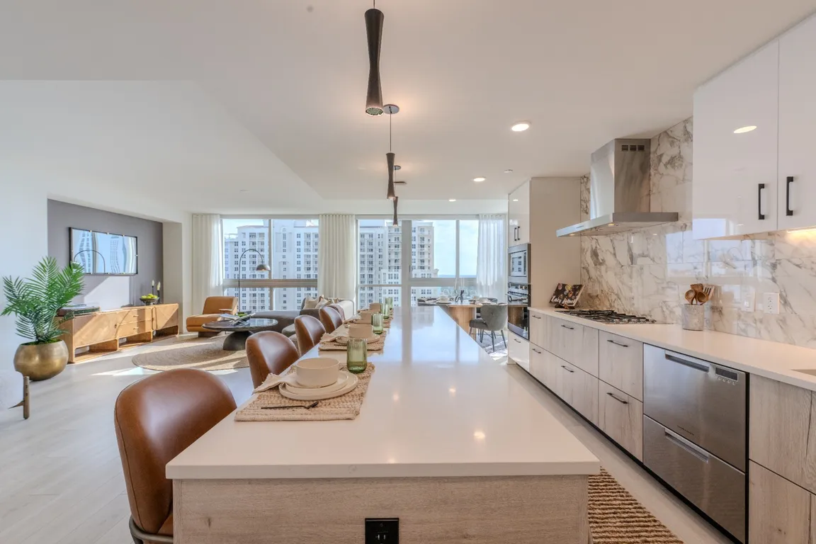 Model Home Kitchen and Dining Room Gables Riverwalk