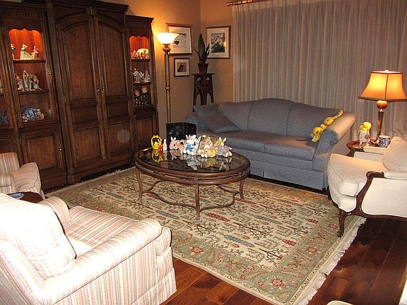 LR - wood floors are hickory