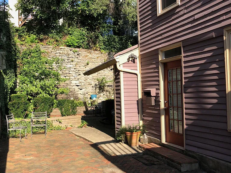 Driveway connects to rear private patio