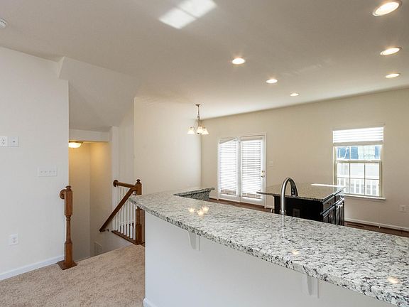 Long bar top allowing for additional seating